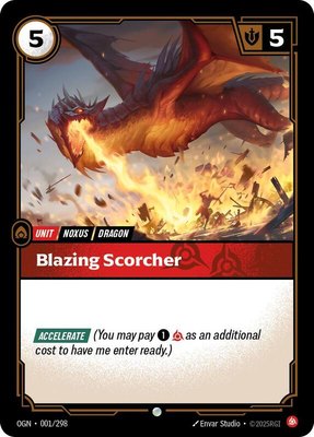 Blazing Scorcher, Origins