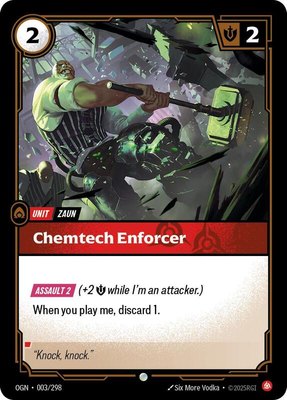 Chemtech Enforcer, Origins