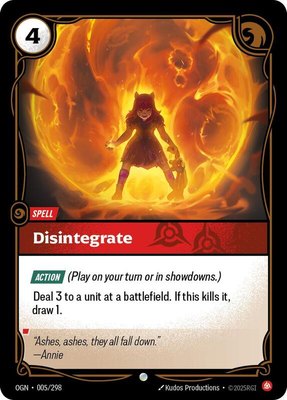 Disintegrate, Origins