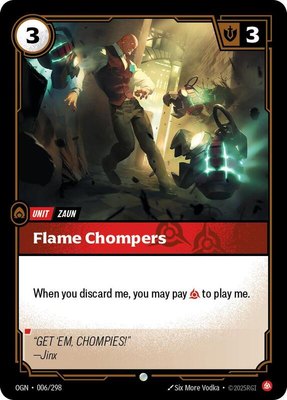 Flame Chompers, Origins