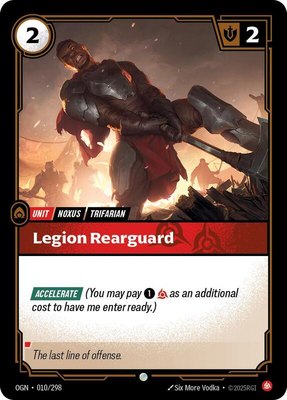 Legion Rearguard, Origins