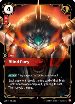 Blind Fury, Origins