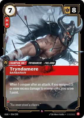 Tryndamere, Barbarian, Origins