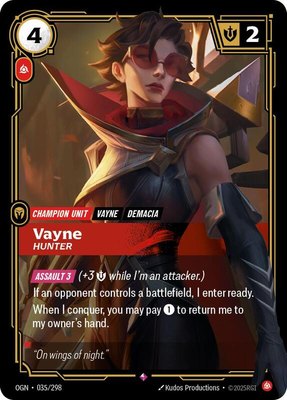 Vayne, Hunter, Origins