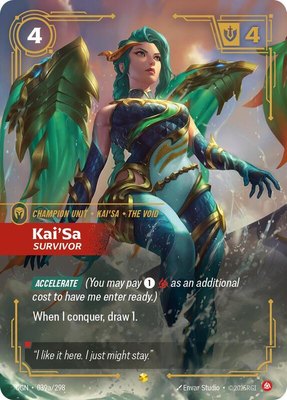 Kai'Sa, Survivor (Alternate Art), Origins