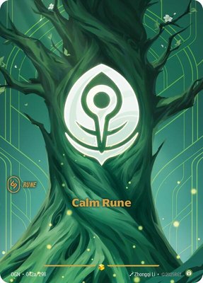 Calm Rune (Alternate Art), Origins