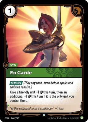 En Garde, Origins
