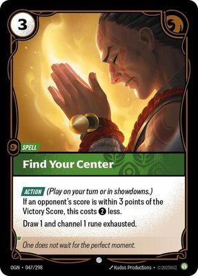 Find Your Center, Origins