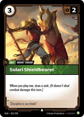 Solari Shieldbearer, Origins