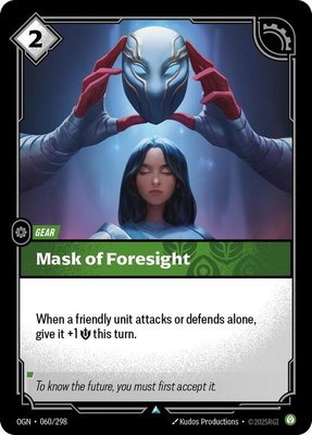 Mask of Foresight, Origins
