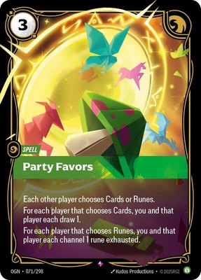 Party Favors, Origins