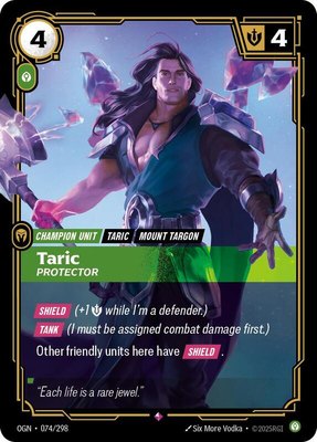 Taric, Protector, Origins