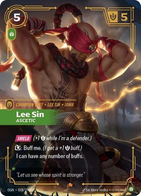 Lee Sin, Ascetic, Origins