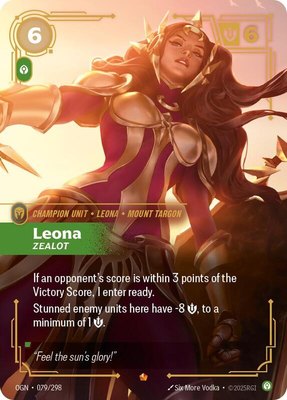 Leona, Zealot, Origins