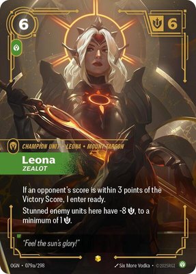 Leona, Zealot (Alternate Art), Origins