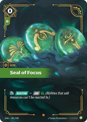 Seal of Focus, Origins