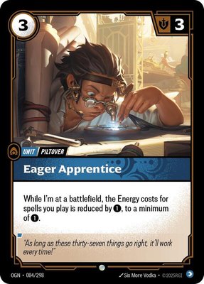 Eager Apprentice, Origins