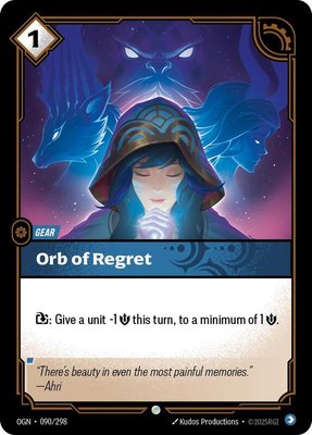 Orb of Regret, Origins