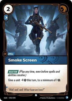 Smoke Screen, Origins