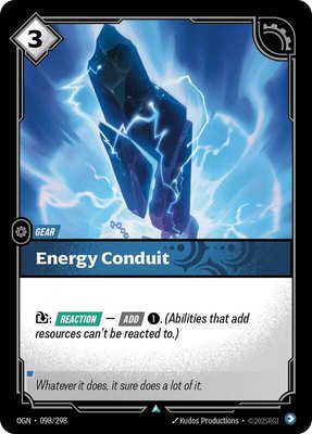 Energy Conduit, Origins