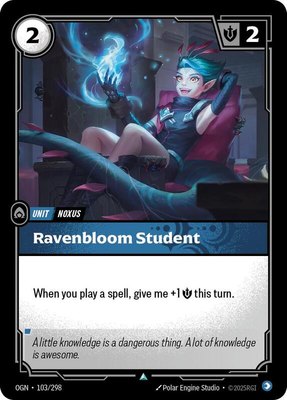 Ravenbloom Student, Origins