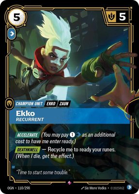 Ekko, Recurrent, Origins
