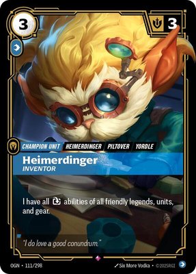 Heimerdinger, Inventor, Origins