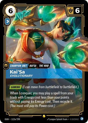 Kai'Sa, Evolutionary (Alternate Art), Origins