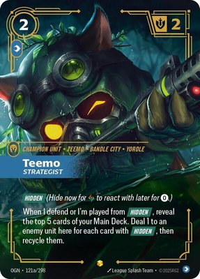 Teemo, Strategist (Alternate Art), Origins
