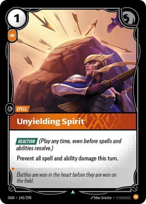 Unyielding Spirit, Origins