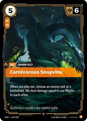 Carnivorous Snapvine, Origins