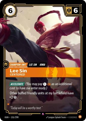 Lee Sin, Centered, Origins