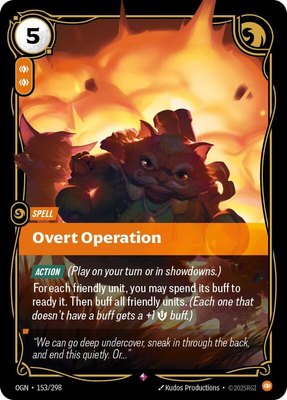 Overt Operation, Origins
