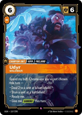 Udyr, Wildman, Origins