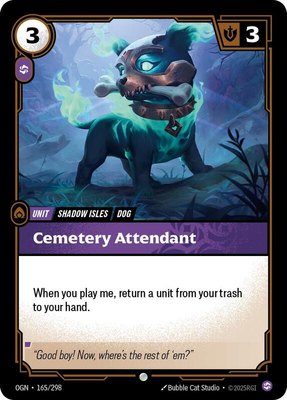 Cemetery Attendant, Origins
