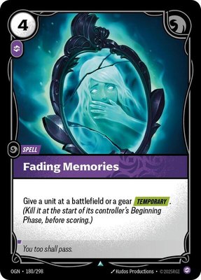 Fading Memories, Origins
