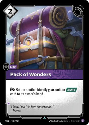 Pack of Wonders, Origins