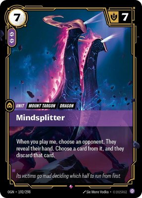 Mindsplitter, Origins