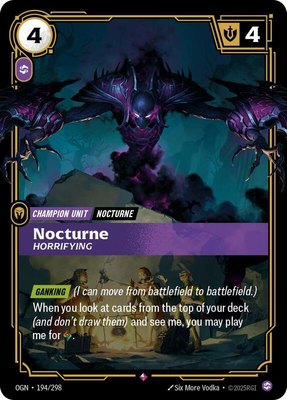 Nocturne, Horrifying, Origins