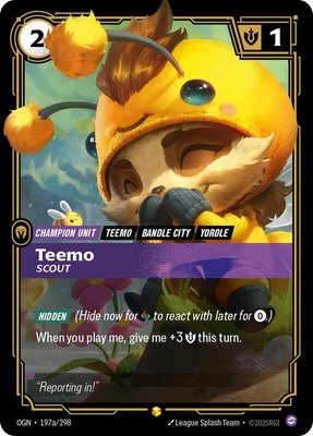 Teemo, Scout (Alternate Art), Origins