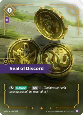 Seal of Discord, Origins