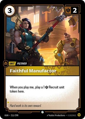 Faithful Manufactor, Origins