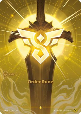 Order Rune (Alternate Art), Origins