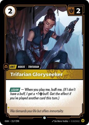 Trifarian Gloryseeker, Origins