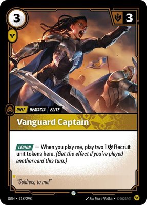 Vanguard Captain, Origins