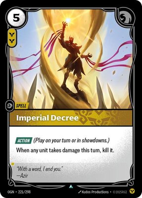 Imperial Decree, Origins