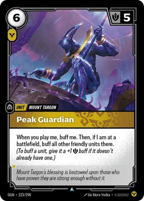 Peak Guardian, Origins