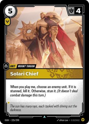 Solari Chief, Origins