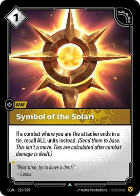 Symbol of the Solari, Origins