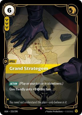 Grand Strategem, Origins